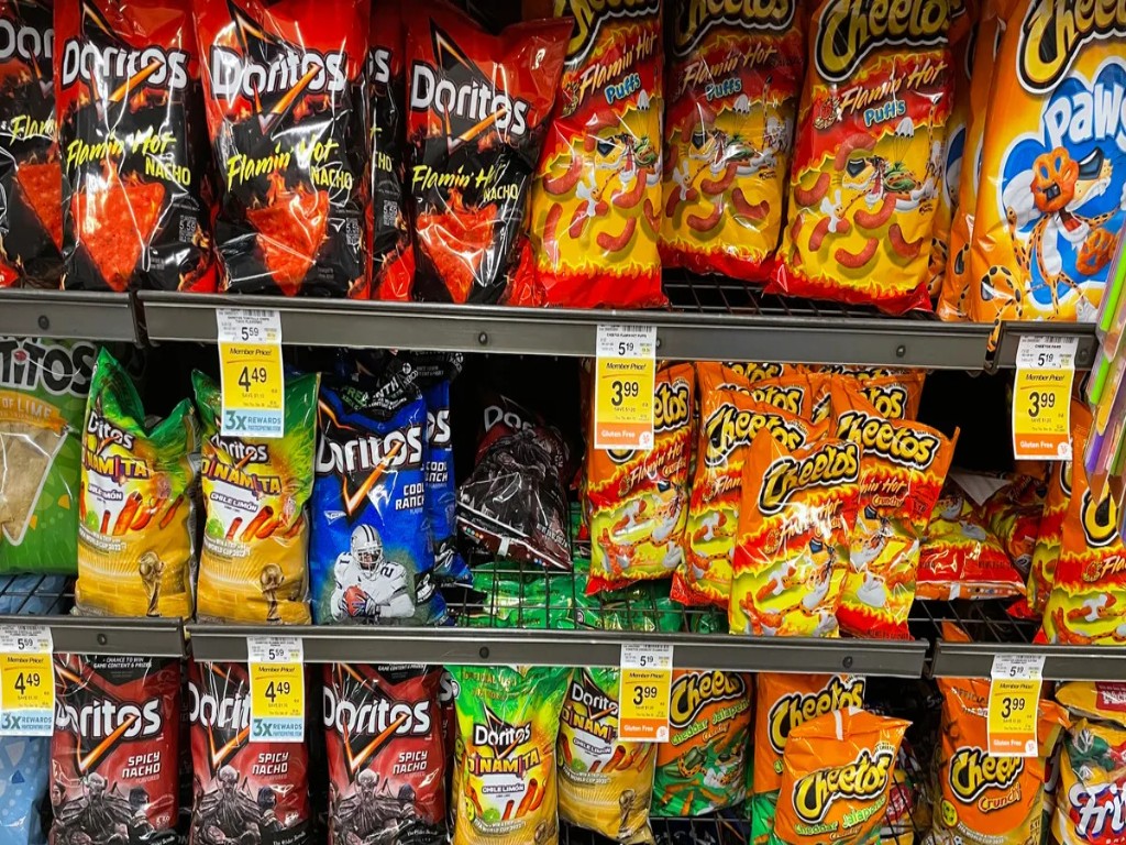 Crunchy snack variety